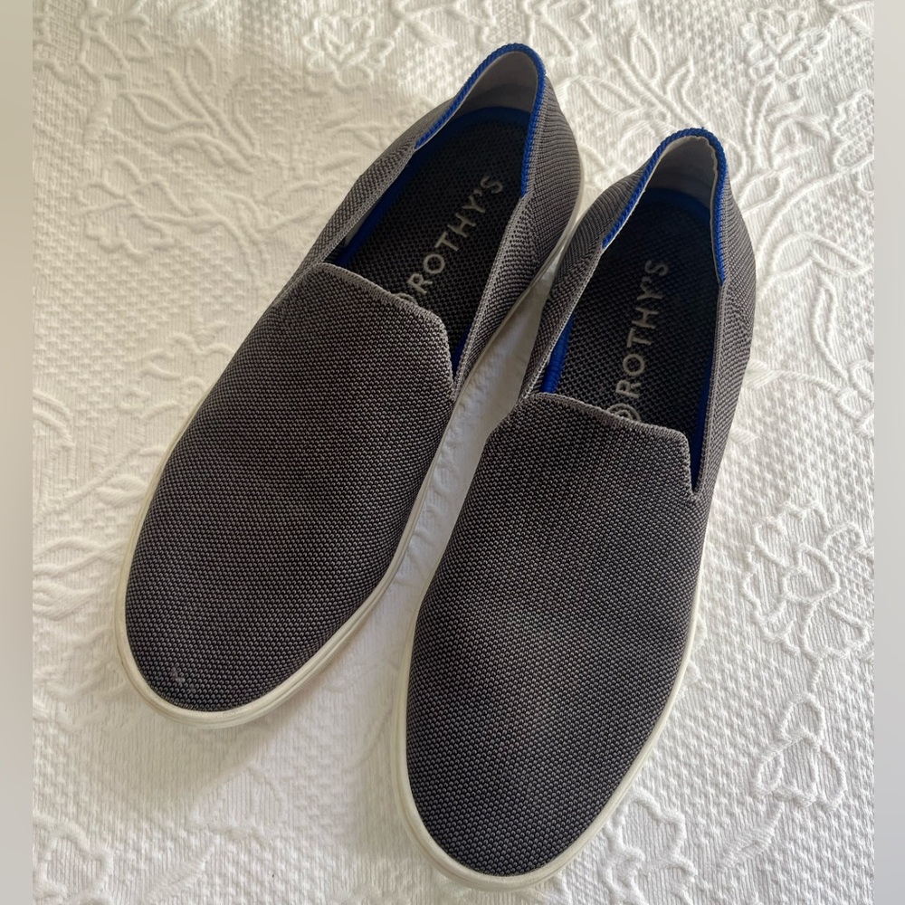 Rothy’s The Original gray slip on sneakers shoes W 9.5